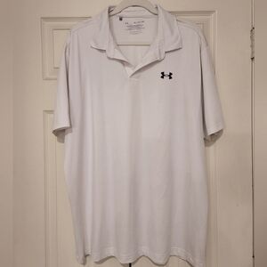 Under Armour White Performance Polo Shirt